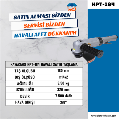 KAWASAKI KPT-184 Havalı Satıh Taşlama 180 mm