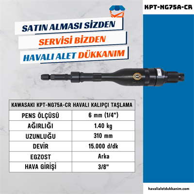 KAWASAKI KPT-NG75A-CR Havalı Ağır Hizmet Kalıpçı Taşlama