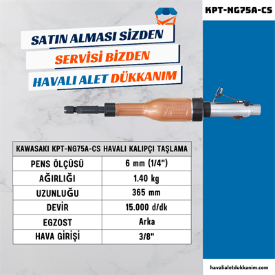 KAWASAKI KPT-NG75A-CS Havalı Ağır Hizmet Kalıpçı Taşlama
