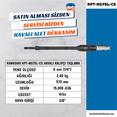 KAWASAKI KPT-NG75L-CS Havalı Ağır Hizmet Kalıpçı Taşlama