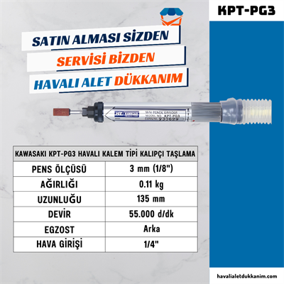 KAWASAKI KPT-PG3 Havalı Kalem Tipi Kalıpçı Taşlama