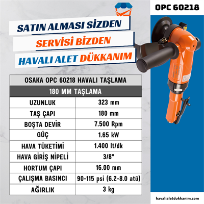 OSAKA OPC 60218 Havalı Taşlama 180 mm