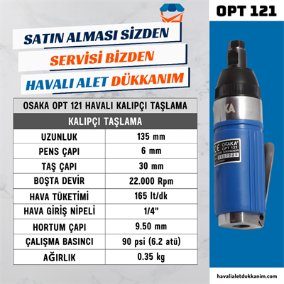 OSAKA OPT 121 Havalı Kalıpçı Taşlama