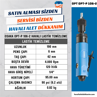 OSAKA OPT-P 106-2 Havalı Lastik Temizleme