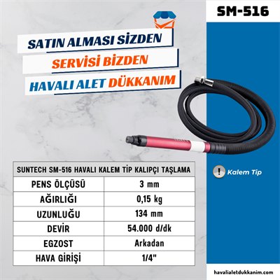 SUNTECH SM-516 Havalı Kalem Tip Kalıpçı Taşlama