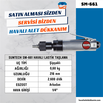 SUNTECH SM-661 Havalı Lastik Taşlama