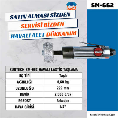 SUNTECH SM-662 Havalı Lastik Taşlama