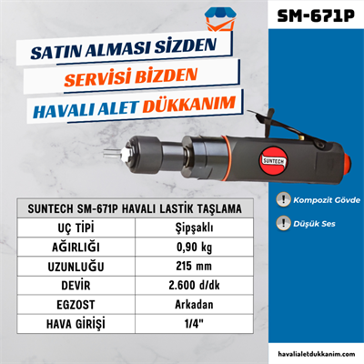 SUNTECH SM-671P Havalı Lastik Taşlama