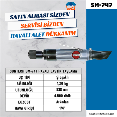 SUNTECH SM-747 Havalı Lastik Taşlama