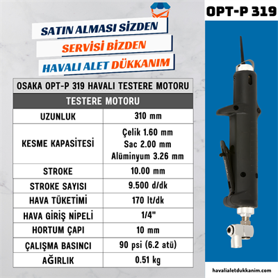OSAKA OPT-P 319 Havalı Testere Motoru
