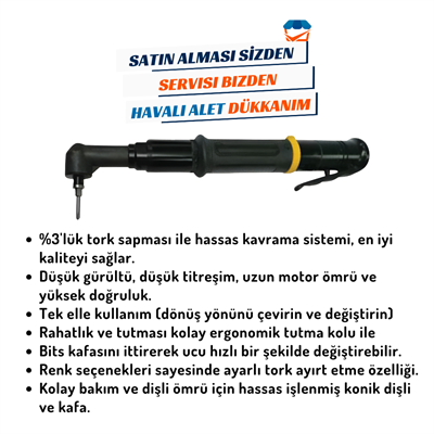 GAV OS-48AB Havalı Nutrunner 90° (Shut Off)