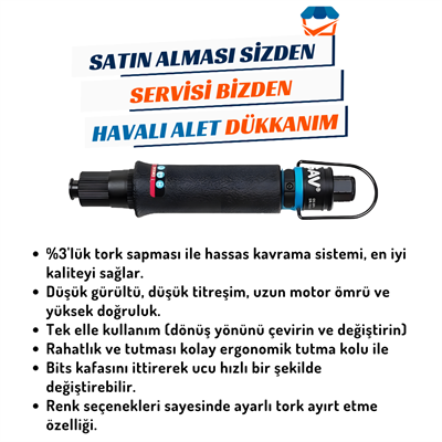 GAV OS-50PB Havalı Tornavida (Shut-Off)