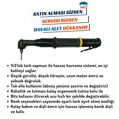 GAV OS-60AB Havalı Nutrunner 90° (Shut Off)
