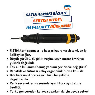 GAV OS-60PS Havalı Tornavida (Shut-Off)