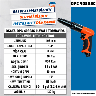 OSAKA OPC 40208C Havalı Tornavida