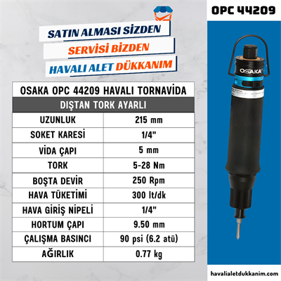 OSAKA OPC 44209 Havalı Tornavida