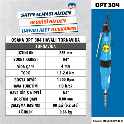 OSAKA OPT 304 Havalı Tornavida