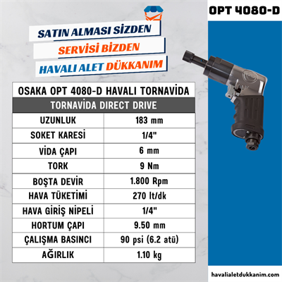 OSAKA OPT 4080-D Havalı Tornavida