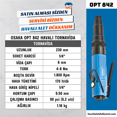 OSAKA OPT 842 Havalı Tornavida