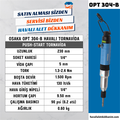 OSAKA OPT-P 304-B Havalı Tornavida