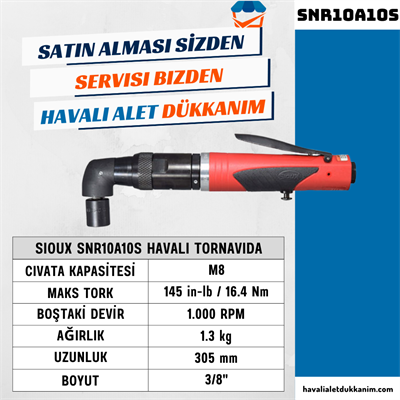 Sioux SNR10A10S Havalı Tornavida Nutrunners