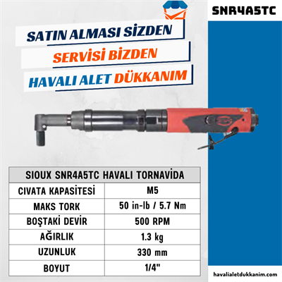 Sioux SNR4A5TC Havalı Tornavida Nutrunners
