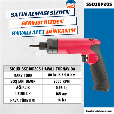 Sioux SSD10P20S Havalı Tornavida