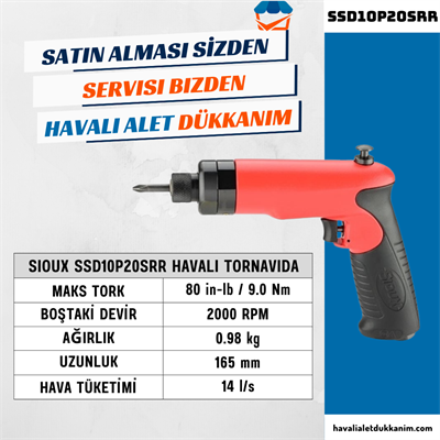 Sioux SSD10P20SRR Havalı Tornavida