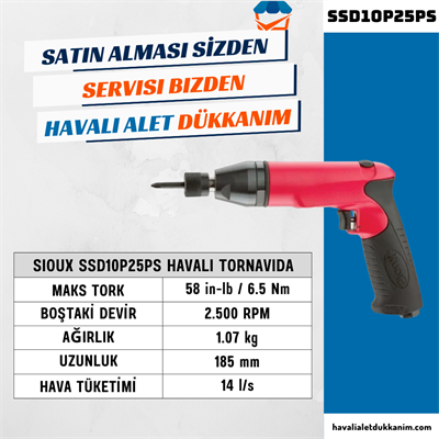 Sioux SSD10P25PS Havalı Tornavida
