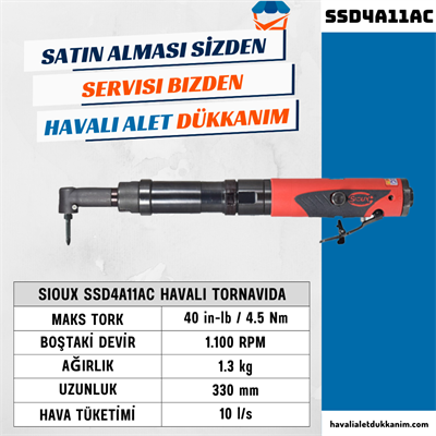 Sioux SSD4A11AC Havalı Tornavida