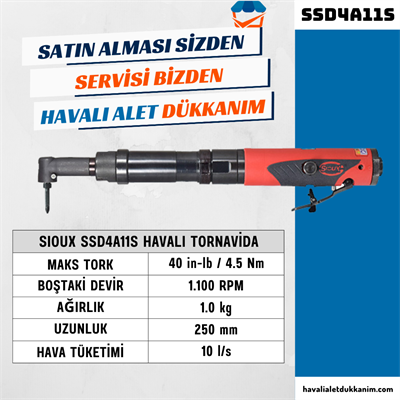 Sioux SSD4A11S Havalı Tornavida