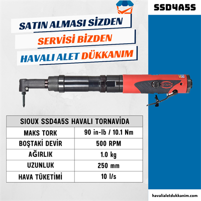 Sioux SSD4A5S Havalı Tornavida