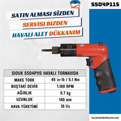 Sioux SSD4P11S Havalı Tornavida