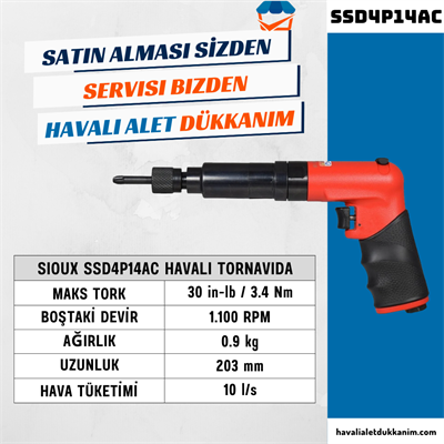 Sioux SSD4P14AC Havalı Tornavida
