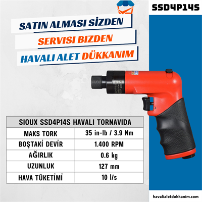 Sioux SSD4P14S Havalı Tornavida