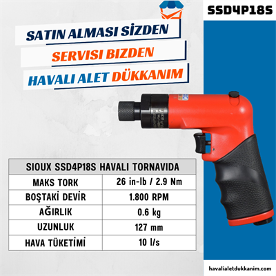 Sioux SSD4P18S Havalı Tornavida
