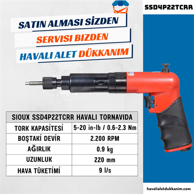 Sioux SSD4P22TCRR Havalı Tornavida