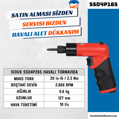 Sioux SSD4P26S Havalı Tornavida