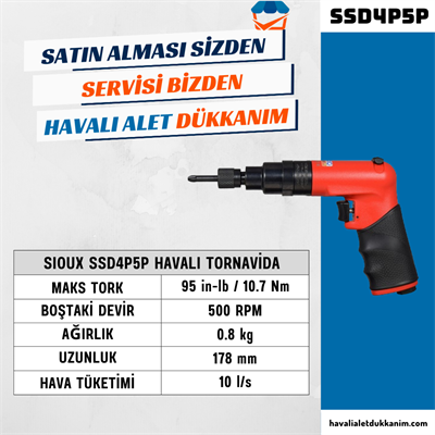 Sioux SSD4P5P Havalı Tornavida