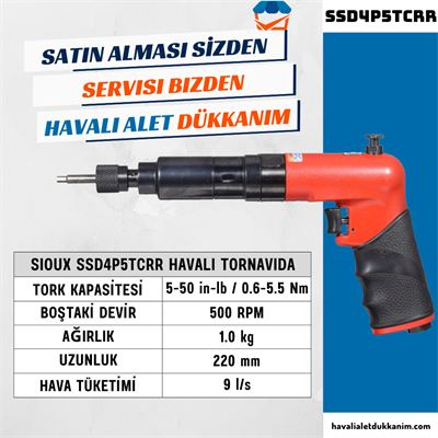 Sioux SSD4P5TCRR Havalı Tornavida