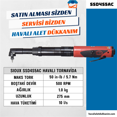 Sioux SSD4S5AC Havalı Tornavida
