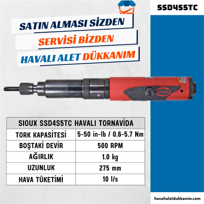Sioux SSD4S5TC Havalı Tornavida
