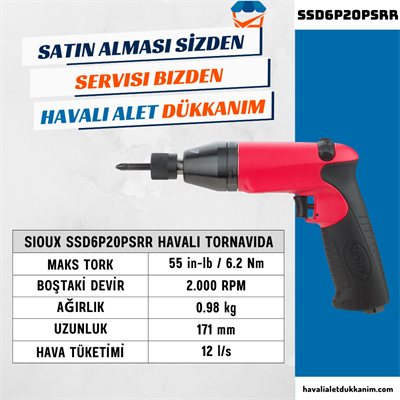 Sioux SSD6P20PSRR Havalı Tornavida