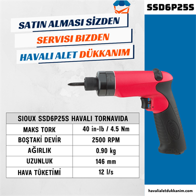 Sioux SSD6P25S Havalı Tornavida