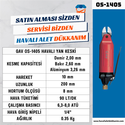 GAV OS-1405 Havalı Yan Keski