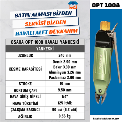 OSAKA OPT 1008 Havalı Yan Keski