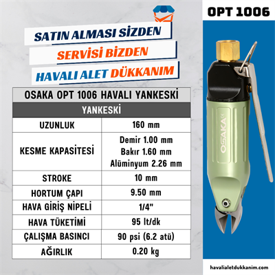 OSAKA OPT 1006 Havalı Yan Keski