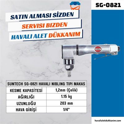 SUNTECH SG-0821 Havalı Nibling Tipi Makas