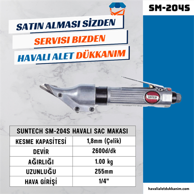 SUNTECH SM-204S Havalı Sac Makası