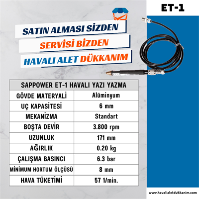 SAPPOWER ET-1 Havalı Yazı Yazma